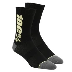 100% - Rhythm Performance Socks - Black/Yellow