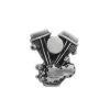 V-Twin Panhead Lapel Pin - Silver Patina -Bell Helmets Store 12327 16098.1668638861