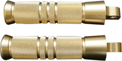 Accutronix - Brass Foot Pegs - Knurled/Grooved