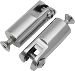 Accutronix - Footpeg Mounts - 2 1/2" Front Peg Mounts With 3/8"-16 X 1 1/2" Mounting Bolts