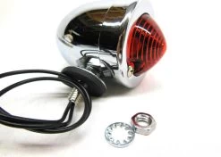 V-Twin Bullet Tail Light Marker Light - Chrome With Red Lens 12 V-Twin Bullet Tail Light Marker Light - Chrome With Red Lens -Bell Helmets Store 1382 10683.1668638847