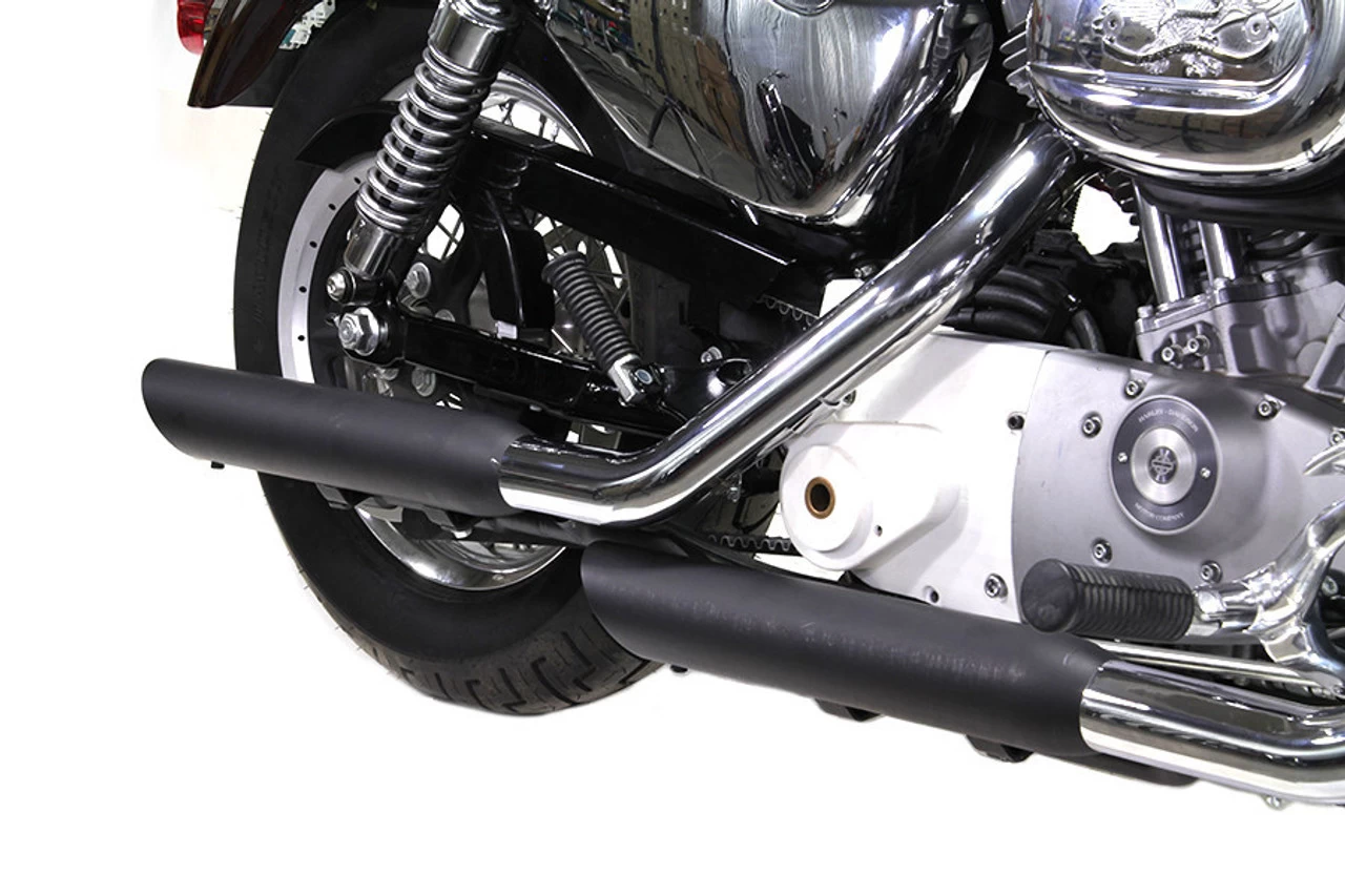 V-Twin - Slash Muffler Set - Black Fits '04-'13 XL Models 4 V-Twin - Slash Muffler Set - Black Fits '04-'13 XL Models - Image 2