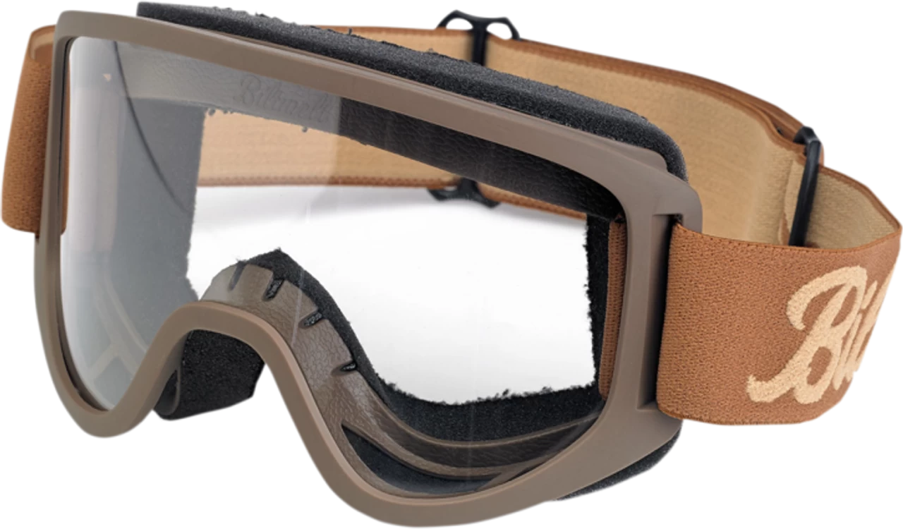 Biltwell Moto Goggles 2.0 - Script Chocolate 3 Biltwell Moto Goggles 2.0 - Script Chocolate