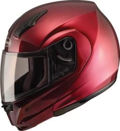 GMAX - MD04 Modular Motorcycle Helmet - Wine Red