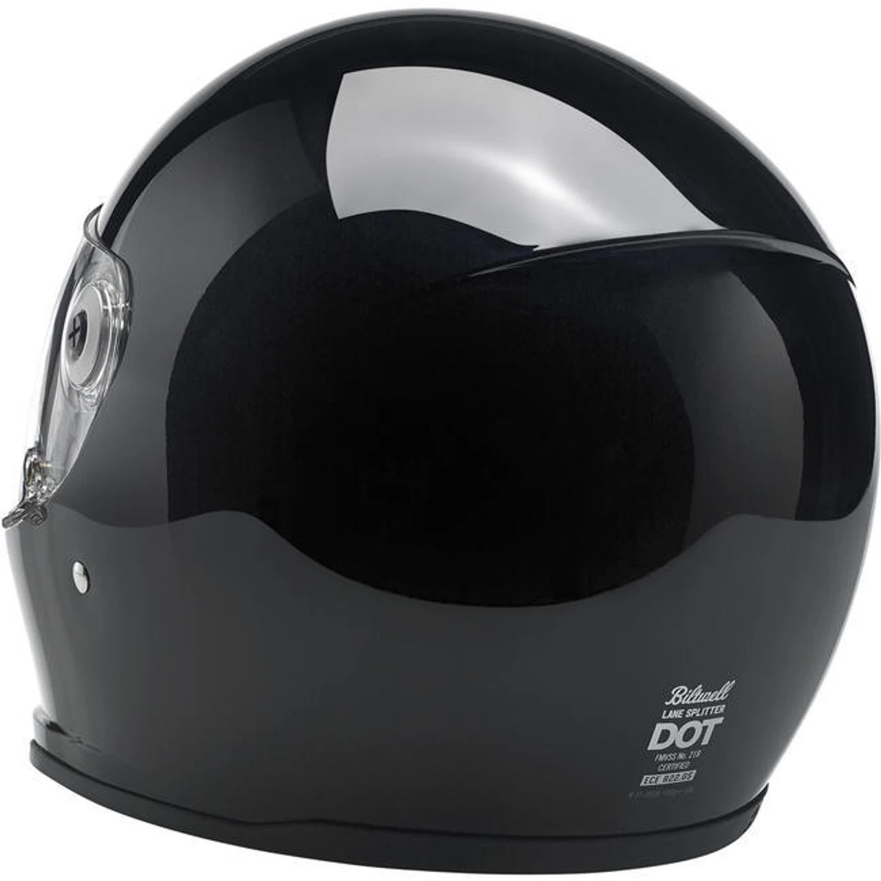 Biltwell Lane Splitter Full Face Helmet - Gloss Black 7 Biltwell Lane Splitter Full Face Helmet - Gloss Black - Image 5
