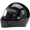 Biltwell Lane Splitter Full Face Helmet - Gloss Black