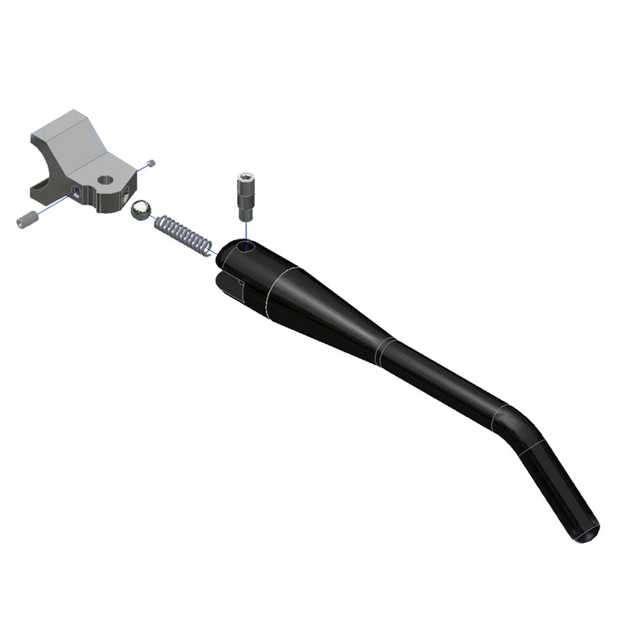 TC Bros Choppers - Black Weld On Kick Stand For 1 - 1/8" Frame Tubing 6 TC Bros Choppers - Black Weld On Kick Stand For 1 - 1/8" Frame Tubing - Image 4