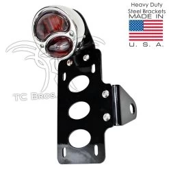 TC Bros Choppers - Stop Model A Tail Light License Plate Bracket