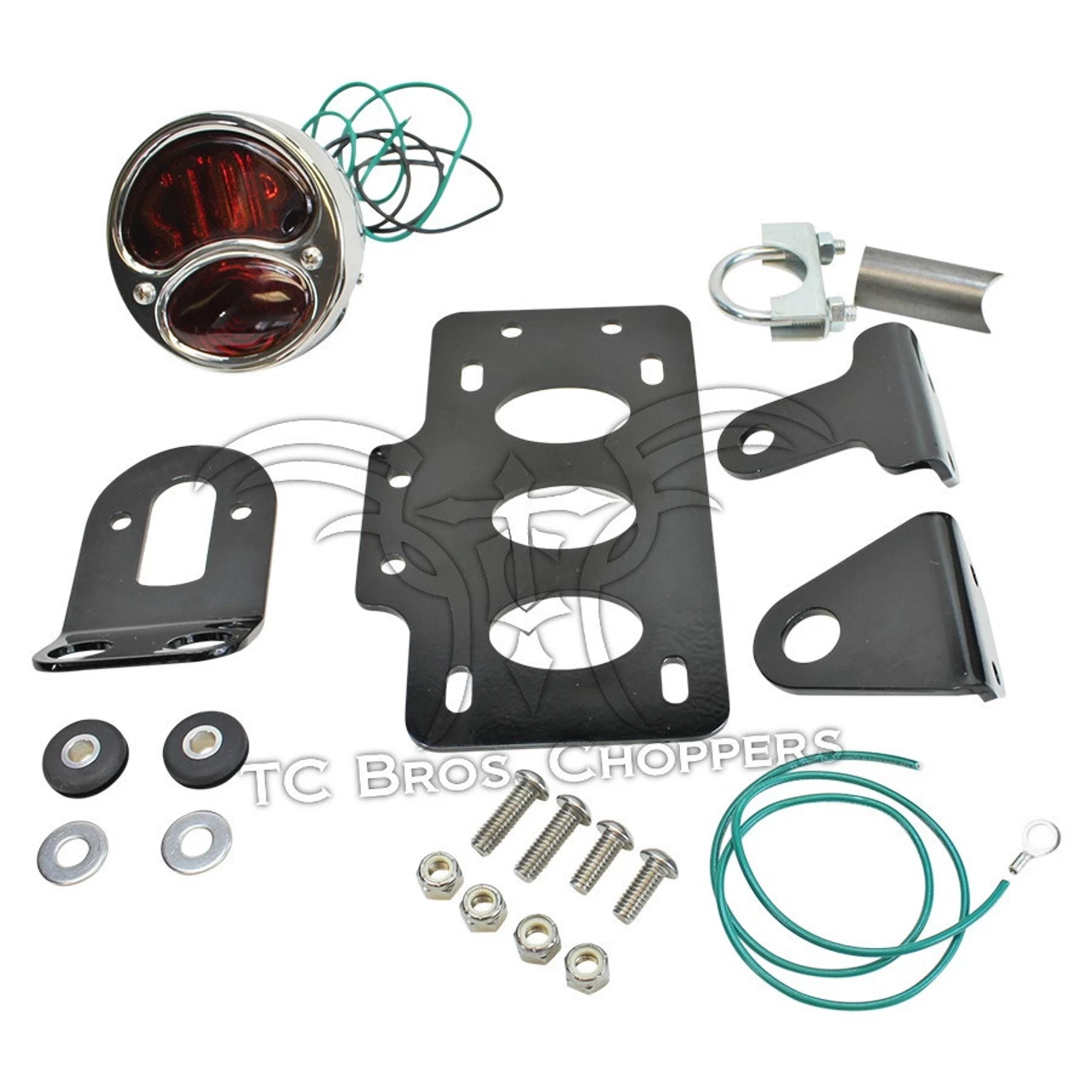 TC Bros Choppers - Stop Model A Tail Light License Plate Bracket 5 TC Bros Choppers - Stop Model A Tail Light License Plate Bracket - Image 3