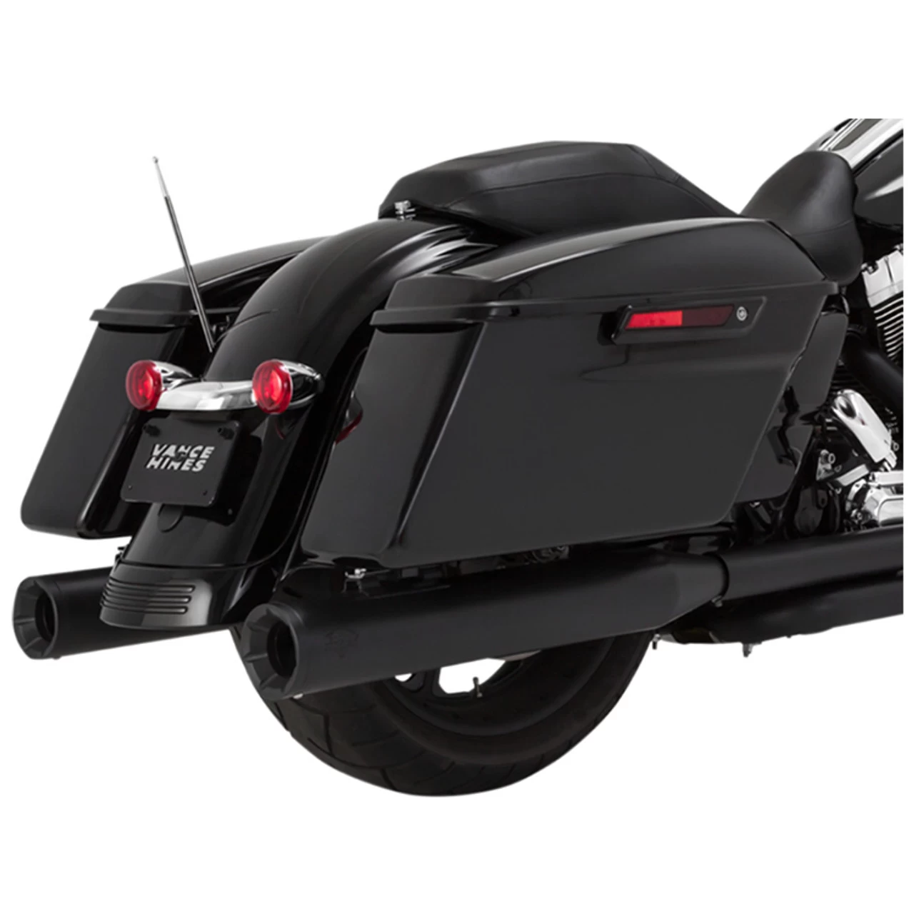 Vance & Hines - 4" Eliminator 400 Slip-On Mufflers Fits '95-'16 Touring Models - Matte Black 3 Vance & Hines - 4" Eliminator 400 Slip-On Mufflers Fits '95-'16 Touring Models - Matte Black