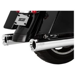 Vance & Hines - 4" Eliminator 400 Slip-On Mufflers Fits '17-'22 Touring Models - Chrome