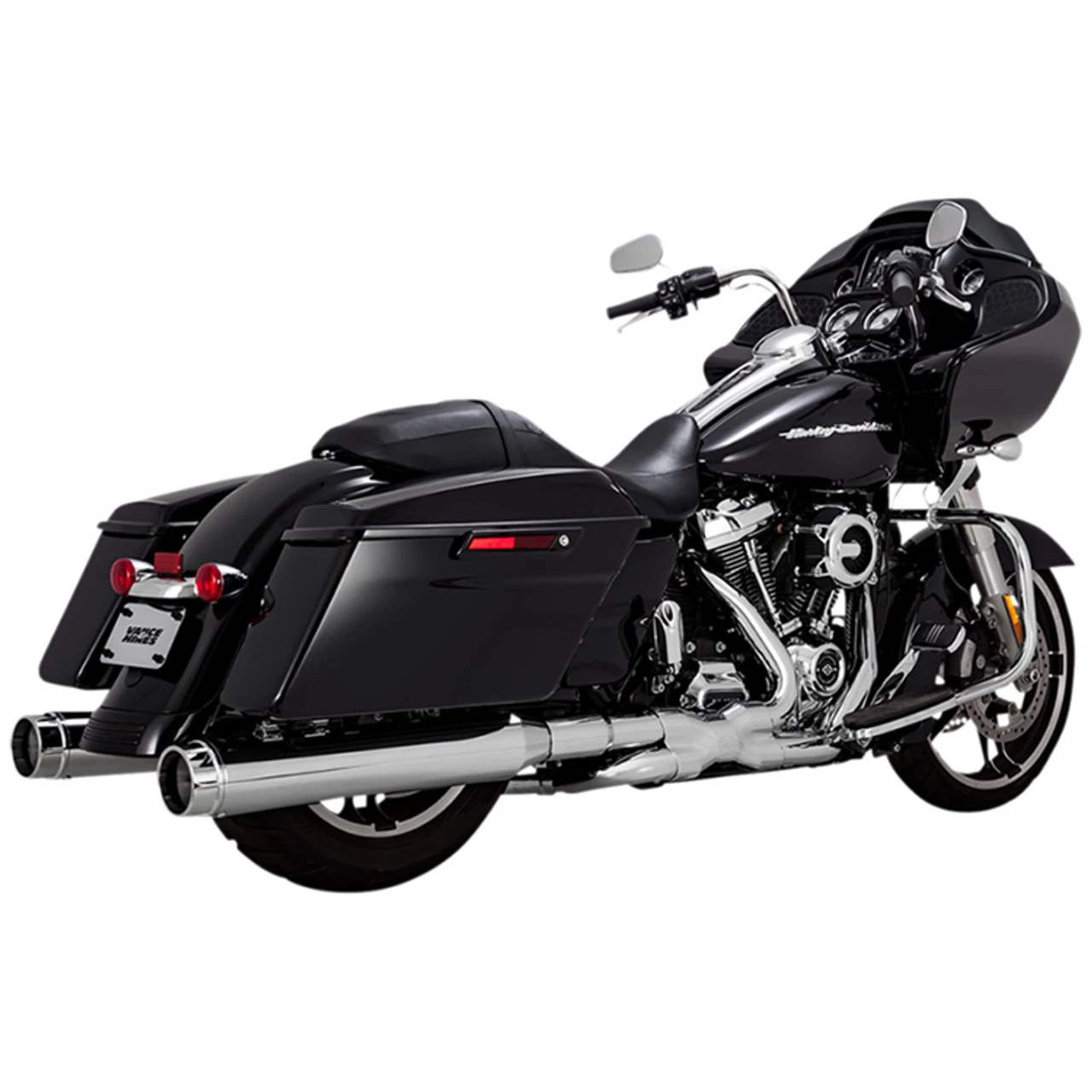 Vance & Hines - Torquer 450 Slip-On Mufflers Fits '17-'23 Touring Models - Chrome 6 Vance & Hines - Torquer 450 Slip-On Mufflers Fits '17-'23 Touring Models - Chrome - Image 4