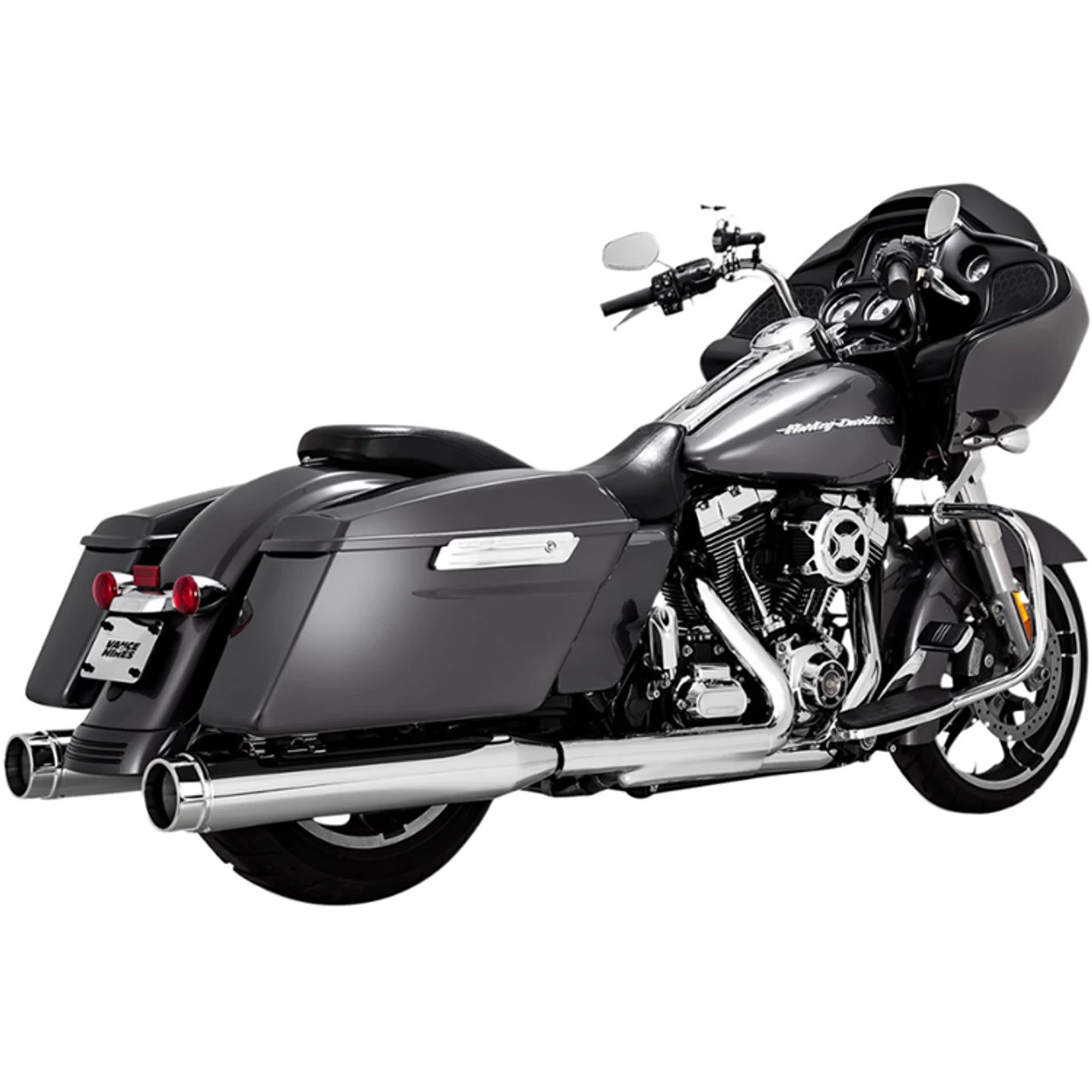 Vance & Hines - Torquer 450 Slip-On Mufflers Fits '95-'16 Touring Models - Chrome 5 Vance & Hines - Torquer 450 Slip-On Mufflers Fits '95-'16 Touring Models - Chrome - Image 3