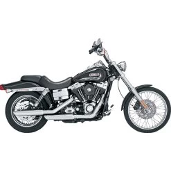 Vance & Hines - 3" Twin Slash Slip-On Muffler Fits '91-'17 Dyna Models - Chrome -Bell Helmets Store Twin Slash Slip On 1 72928.1699692030