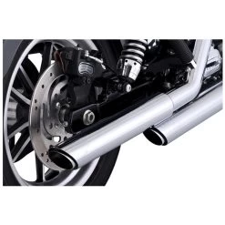 Vance & Hines - 3" Twin Slash Slip-On Muffler Fits '91-'17 Dyna Models - Chrome