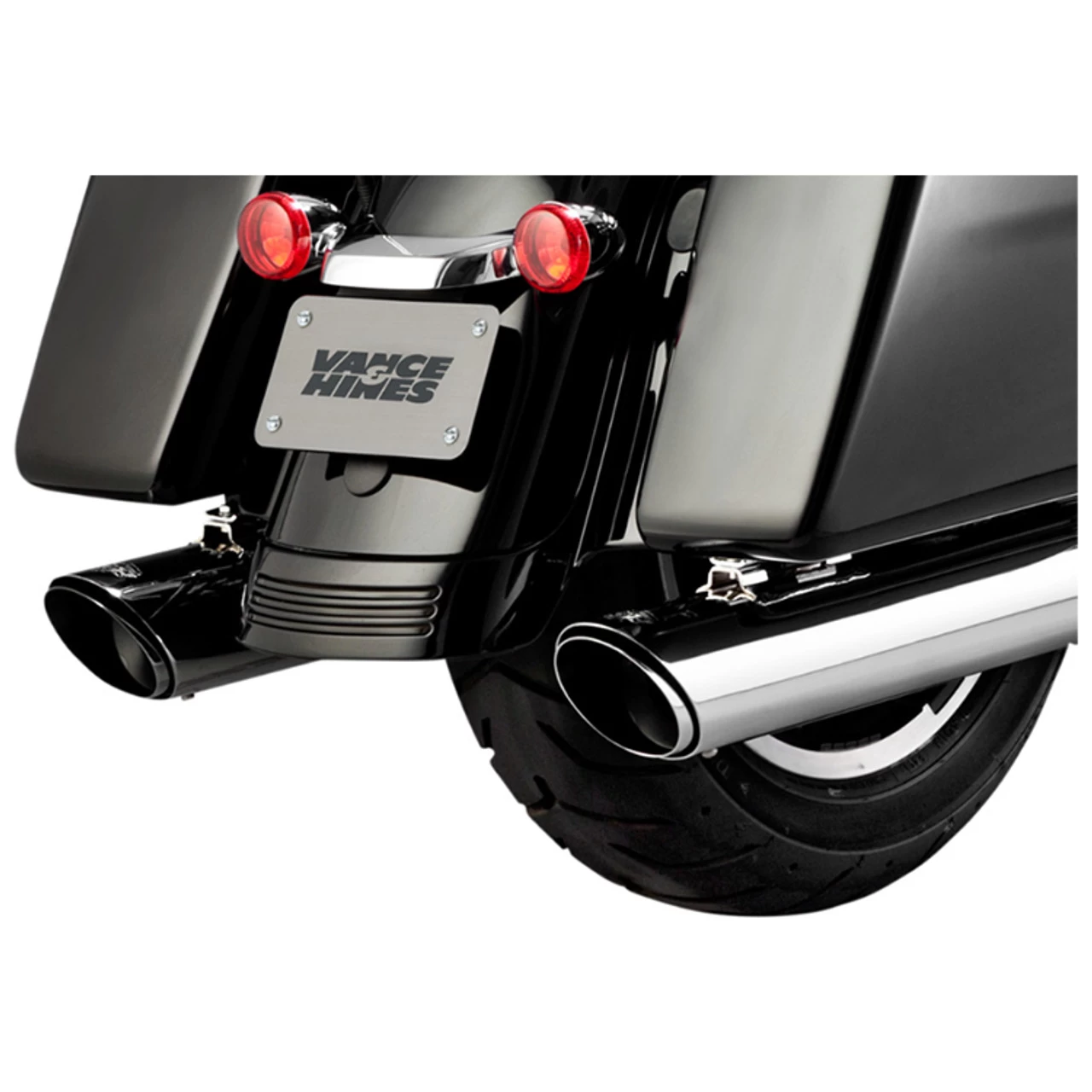 Vance & Hines - Twin Slash Slip-On Mufflers Fits '17-'22 Touring Models - Rounds, 4" 3 Vance & Hines - Twin Slash Slip-On Mufflers Fits '17-'22 Touring Models - Rounds, 4"
