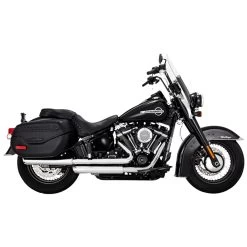 Vance & Hines - 3" Round Twin Slash Slip-On Mufflers Fits '18-'23 M8 Softail Models - Chrome 7 Vance & Hines - 3" Round Twin Slash Slip-On Mufflers Fits '18-'23 M8 Softail Models - Chrome -Bell Helmets Store Twin Slash Slip On Muffler fits 1 75858.1702569926