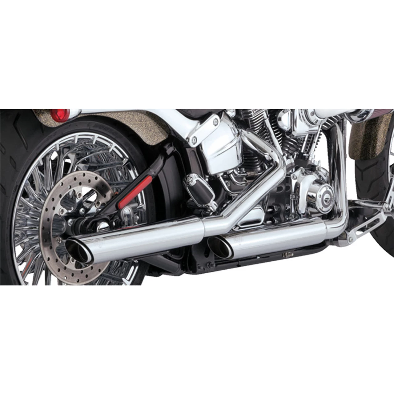 Vance & Hines - 3" Twin Slash Slip-On Muffler Fits '10-'17 Softail Models - Chrome 3 Vance & Hines - 3" Twin Slash Slip-On Muffler Fits '10-'17 Softail Models - Chrome