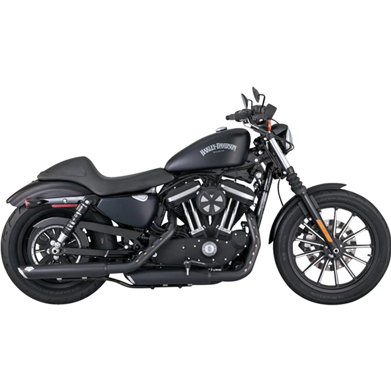 Vance & Hines - 3" Round Twin Slash Slip-On Mufflers Fits '14-'22 XL Models (Exc. '21-'22 Sportster S/RH1250S And '22 Nightster/RH975 Models) 6 Vance & Hines - 3" Round Twin Slash Slip-On Mufflers Fits '14-'22 XL Models (Exc. '21-'22 Sportster S/RH1250S And '22 Nightster/RH975 Models) - Image 4