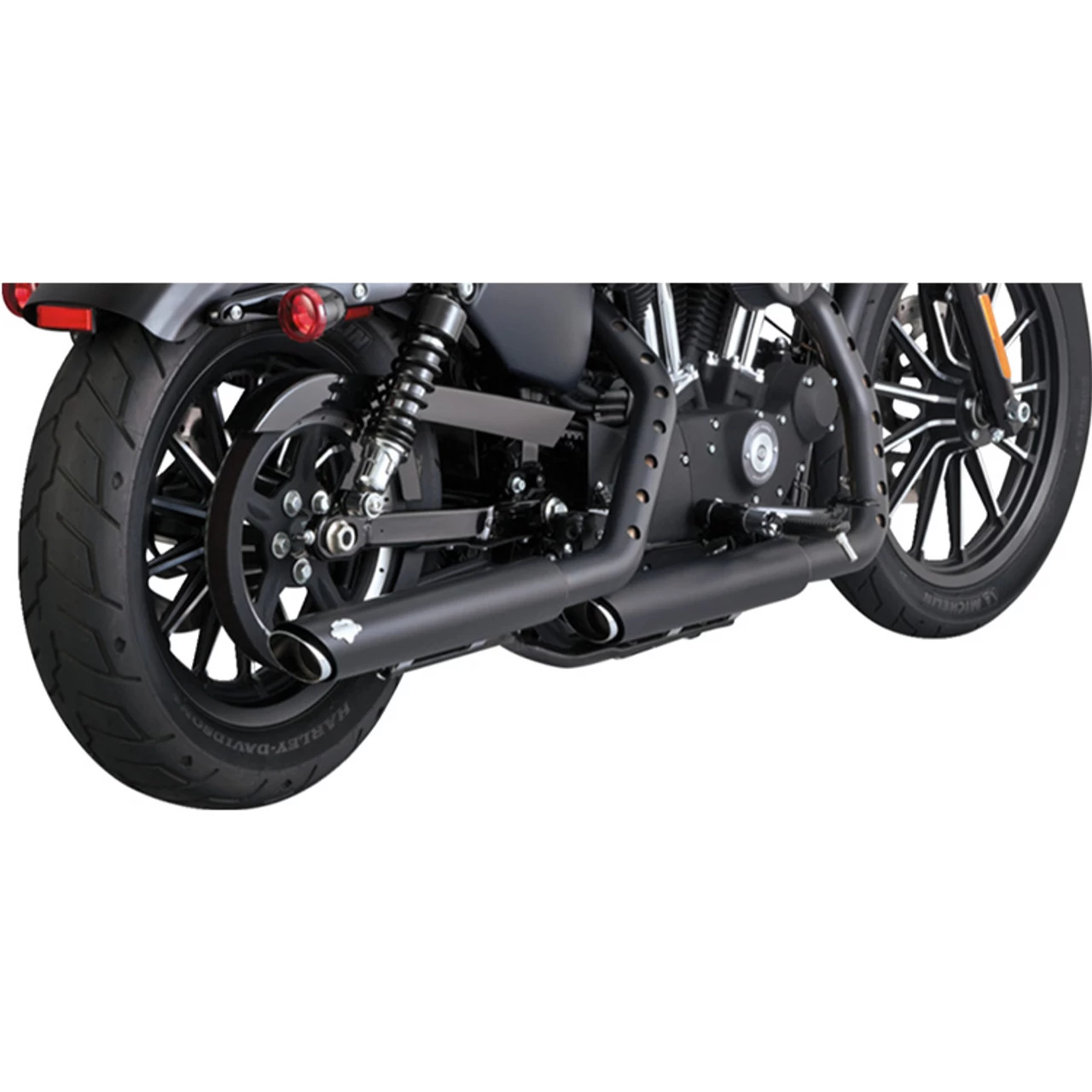 Vance & Hines - 3" Round Twin Slash Slip-On Mufflers Fits '14-'22 XL Models (Exc. '21-'22 Sportster S/RH1250S And '22 Nightster/RH975 Models) 4 Vance & Hines - 3" Round Twin Slash Slip-On Mufflers Fits '14-'22 XL Models (Exc. '21-'22 Sportster S/RH1250S And '22 Nightster/RH975 Models) - Image 2