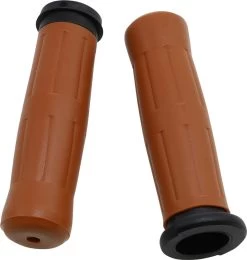 Avon Old School Throttle By Wire Grips 1"- Tan