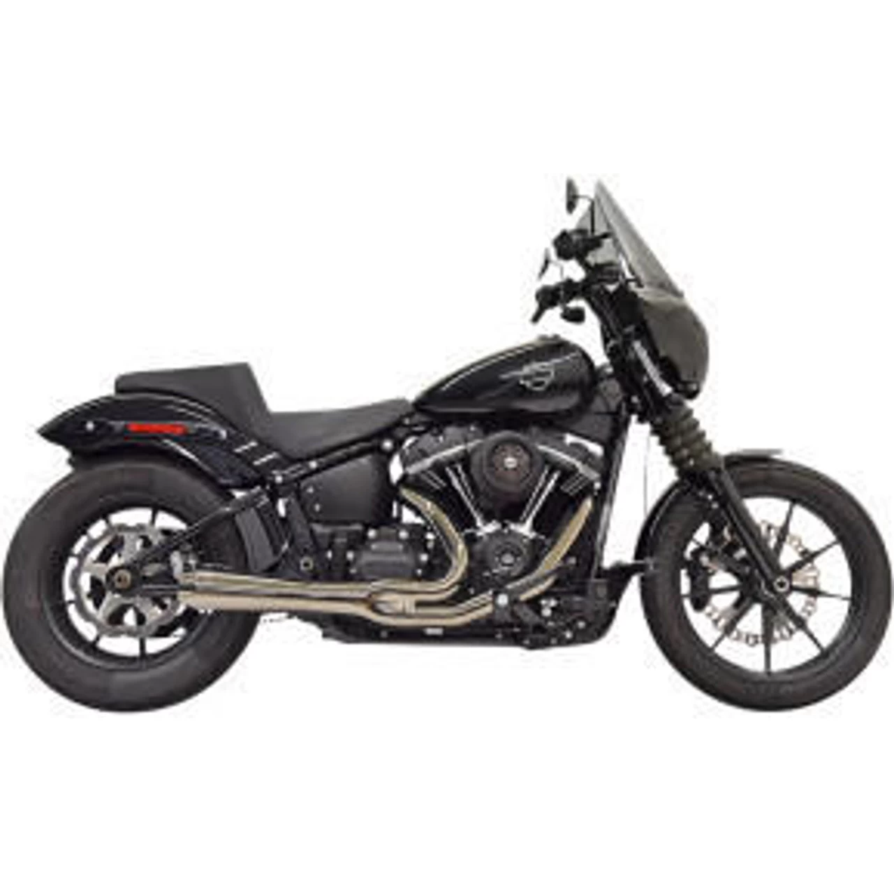 Bassani - 2-Into-1 Exhaust System Black Chrome - Fits '18-'23 Harley Softail 3 Bassani - 2-Into-1 Exhaust System Black Chrome - Fits '18-'23 Harley Softail