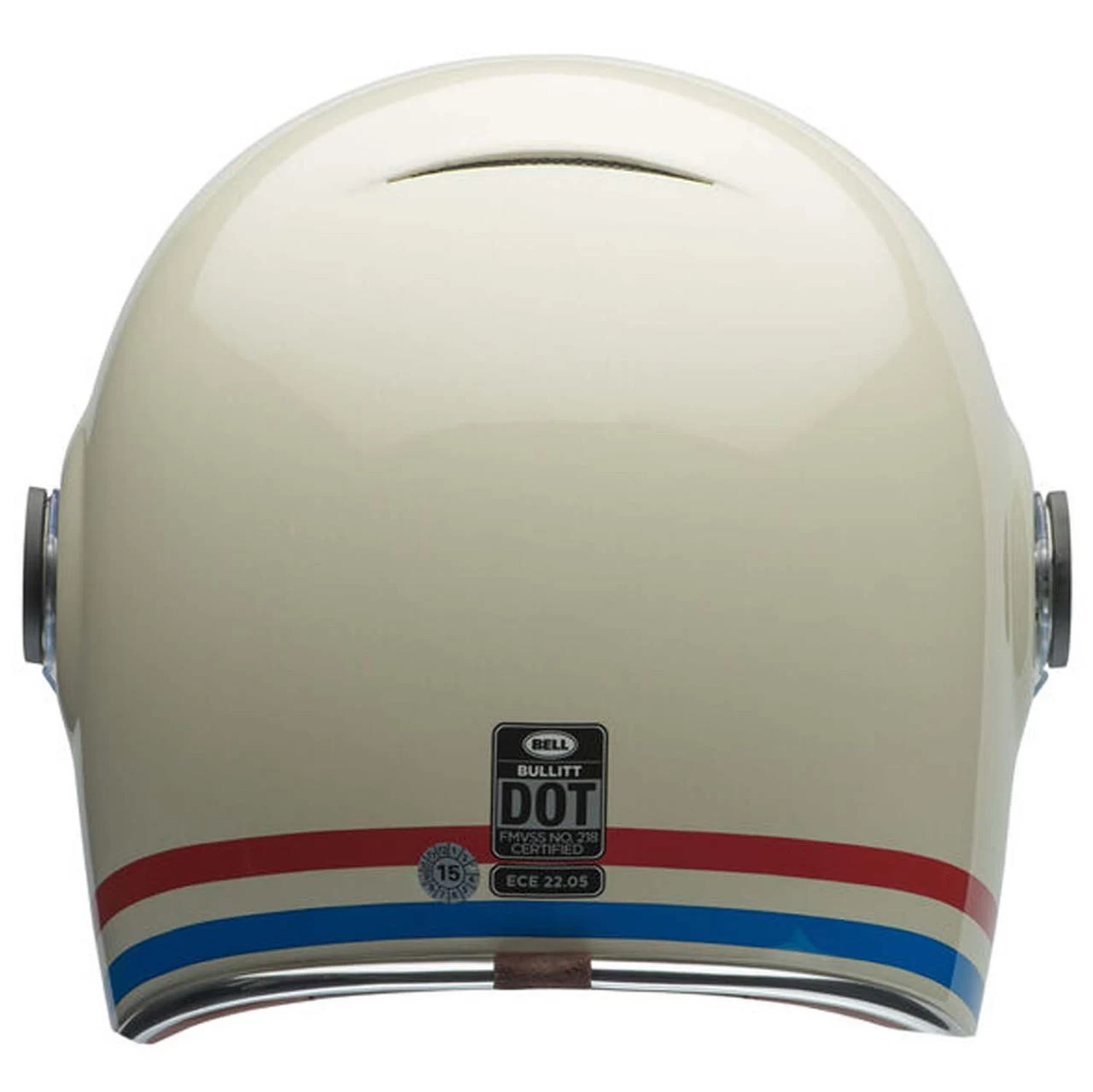 Bell Helmets Bell Bullitt Helmet - Stripes Gloss Pearl White/Oxblood/Blue 9 Bell Helmets Bell Bullitt Helmet - Stripes Gloss Pearl White/Oxblood/Blue - Image 7