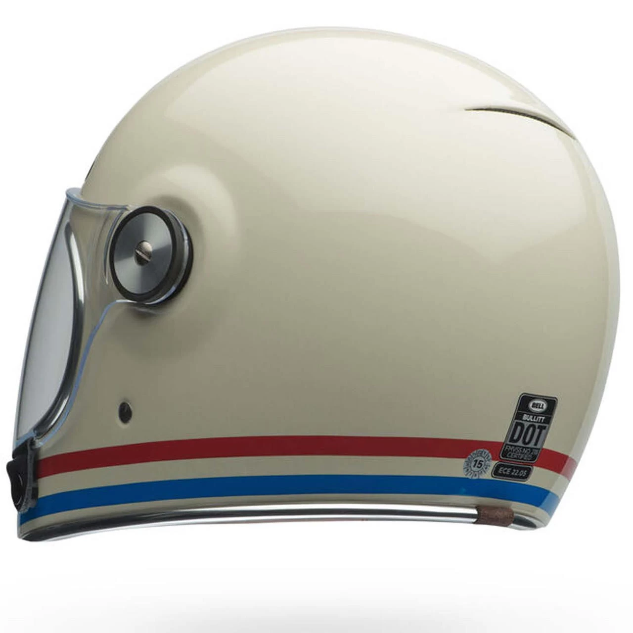 Bell Helmets Bell Bullitt Helmet - Stripes Gloss Pearl White/Oxblood/Blue 8 Bell Helmets Bell Bullitt Helmet - Stripes Gloss Pearl White/Oxblood/Blue - Image 6