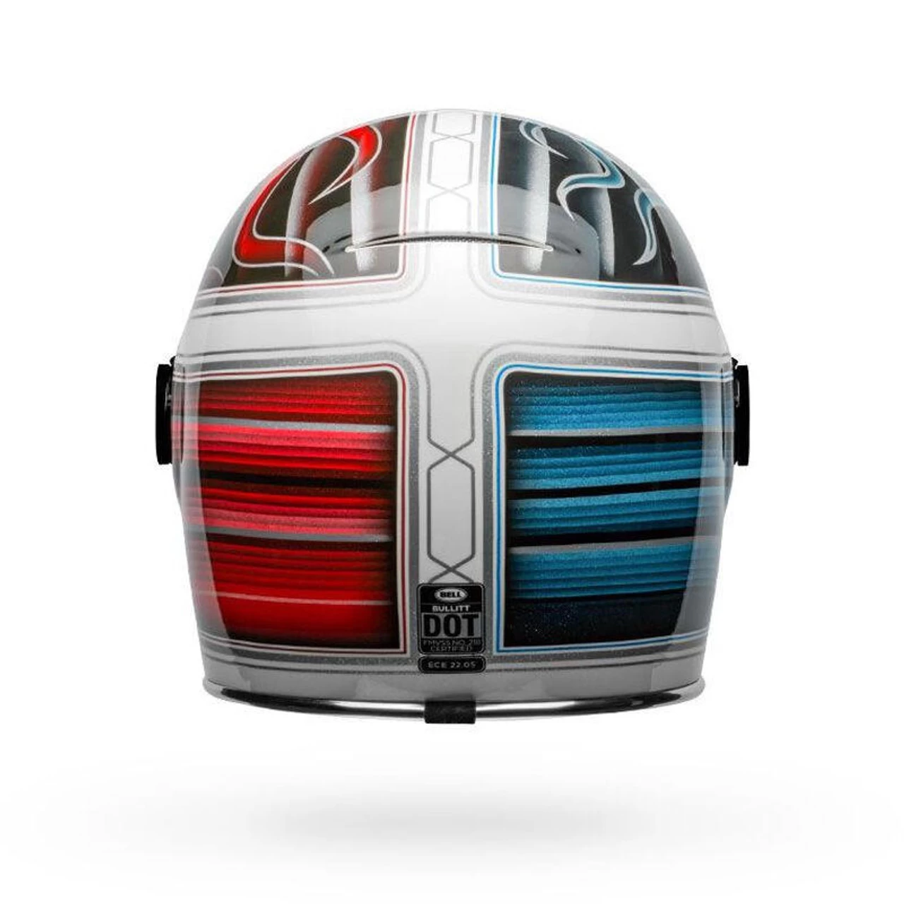 Bell Helmets Bell Bullitt SE Barracuda Helmet - Gloss White/Red/Blue 8 Bell Helmets Bell Bullitt SE Barracuda Helmet - Gloss White/Red/Blue - Image 6