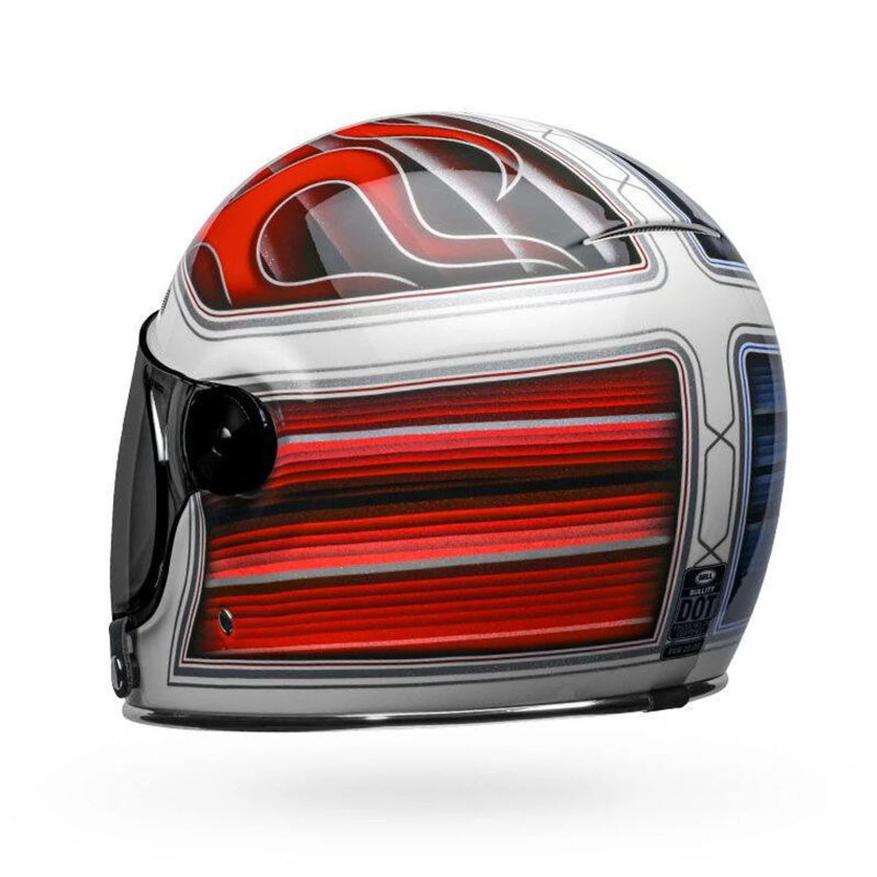 Bell Helmets Bell Bullitt SE Barracuda Helmet - Gloss White/Red/Blue 10 Bell Helmets Bell Bullitt SE Barracuda Helmet - Gloss White/Red/Blue - Image 8