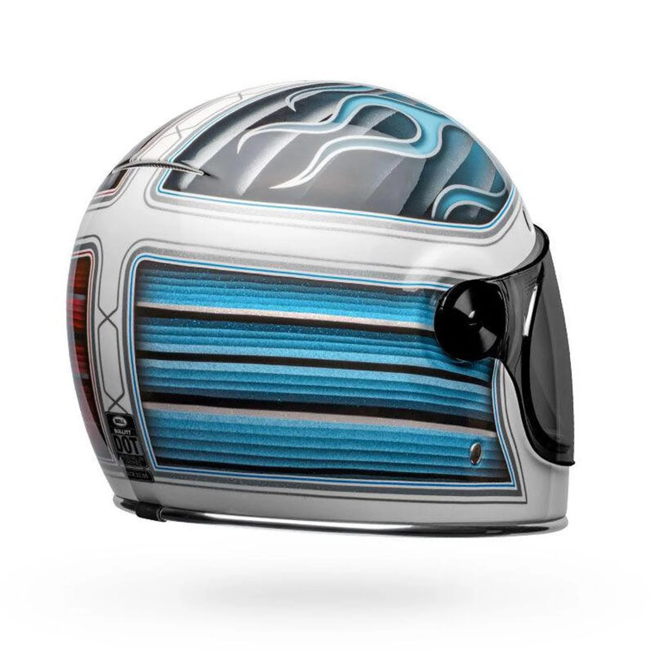 Bell Helmets Bell Bullitt SE Barracuda Helmet - Gloss White/Red/Blue 9 Bell Helmets Bell Bullitt SE Barracuda Helmet - Gloss White/Red/Blue - Image 7