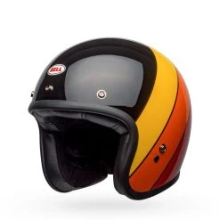 Bell Helmets Bell Custom 500 Helmet - Riff Gloss Black/Yellow/Orange/Red -Bell Helmets Store bell helmets bell custom 500 helmet riff gloss blackyelloworangered 57033.1690482264