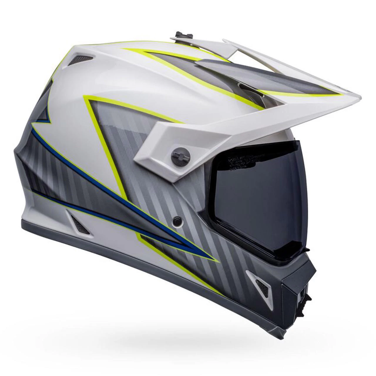 Bell Helmets Bell MX-9 Adventure Helmet W/ MIPS - Dalton Gloss White/Hi-Viz Yellow 3 Bell Helmets Bell MX-9 Adventure Helmet W/ MIPS - Dalton Gloss White/Hi-Viz Yellow