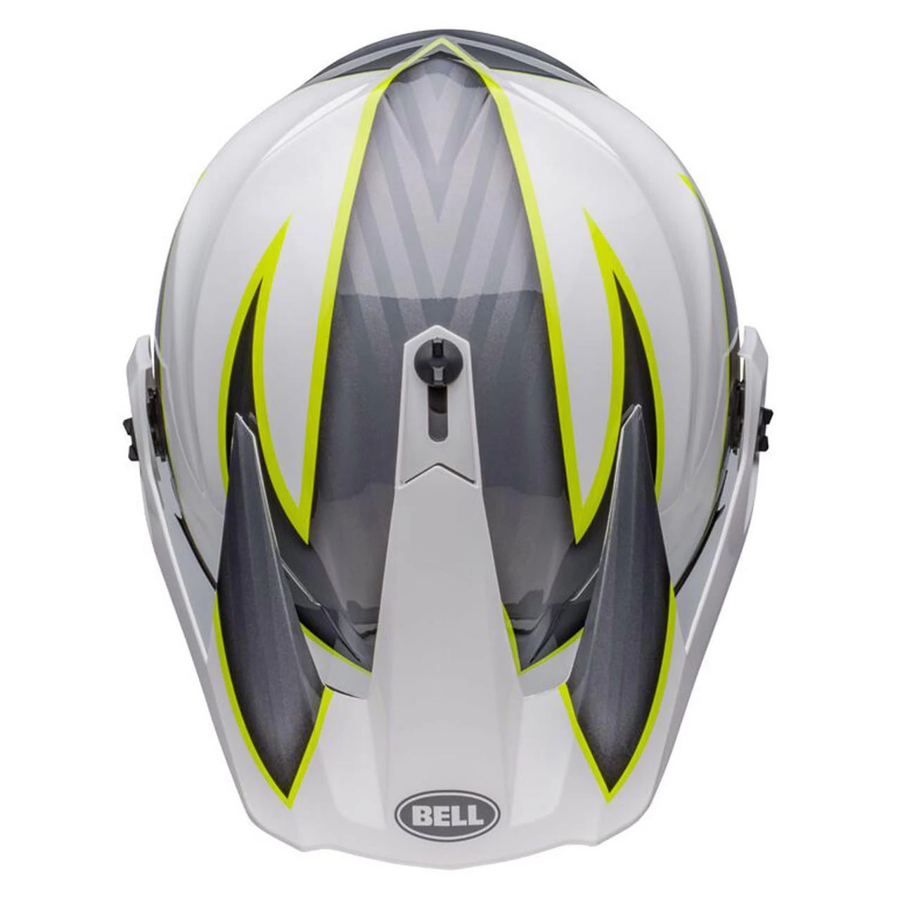 Bell Helmets Bell MX-9 Adventure Helmet W/ MIPS - Dalton Gloss White/Hi-Viz Yellow 11 Bell Helmets Bell MX-9 Adventure Helmet W/ MIPS - Dalton Gloss White/Hi-Viz Yellow - Image 9