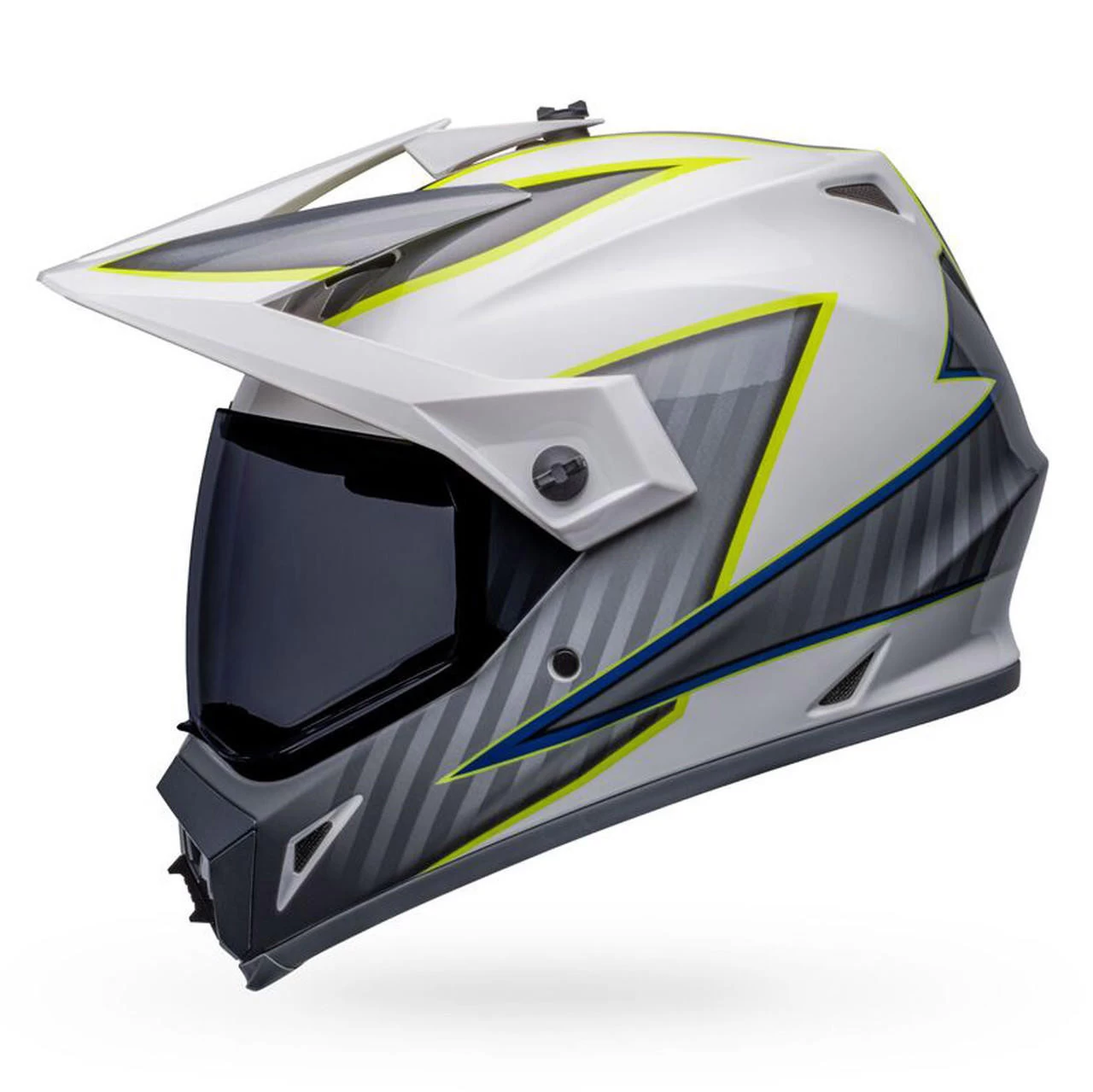 Bell Helmets Bell MX-9 Adventure Helmet W/ MIPS - Dalton Gloss White/Hi-Viz Yellow 7 Bell Helmets Bell MX-9 Adventure Helmet W/ MIPS - Dalton Gloss White/Hi-Viz Yellow - Image 5