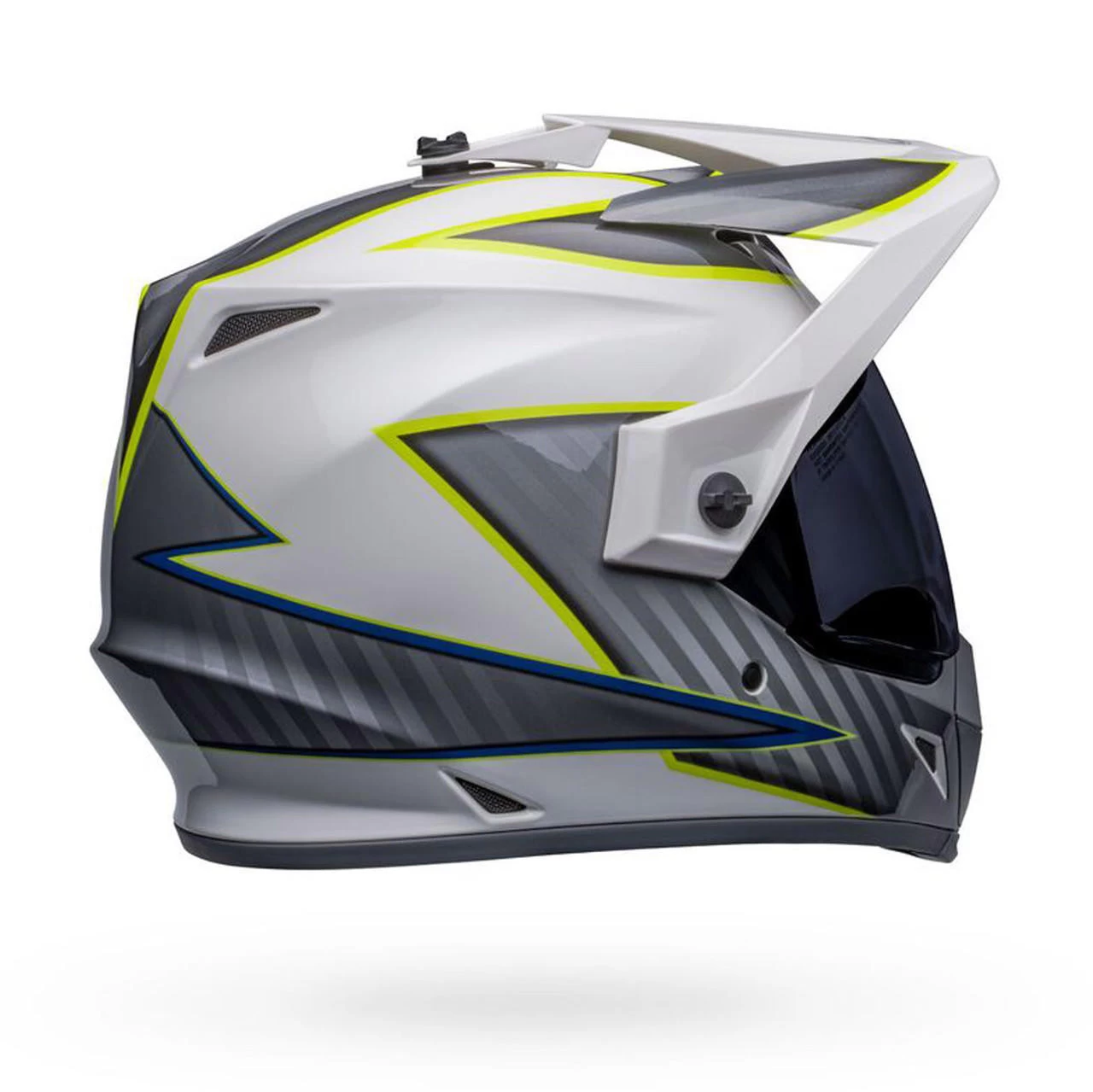 Bell Helmets Bell MX-9 Adventure Helmet W/ MIPS - Dalton Gloss White/Hi-Viz Yellow 10 Bell Helmets Bell MX-9 Adventure Helmet W/ MIPS - Dalton Gloss White/Hi-Viz Yellow - Image 8