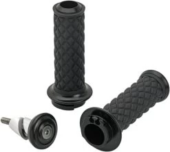 Biltwell Alumicore Grips - Dual Cable Kit 1" (Choose Finish)