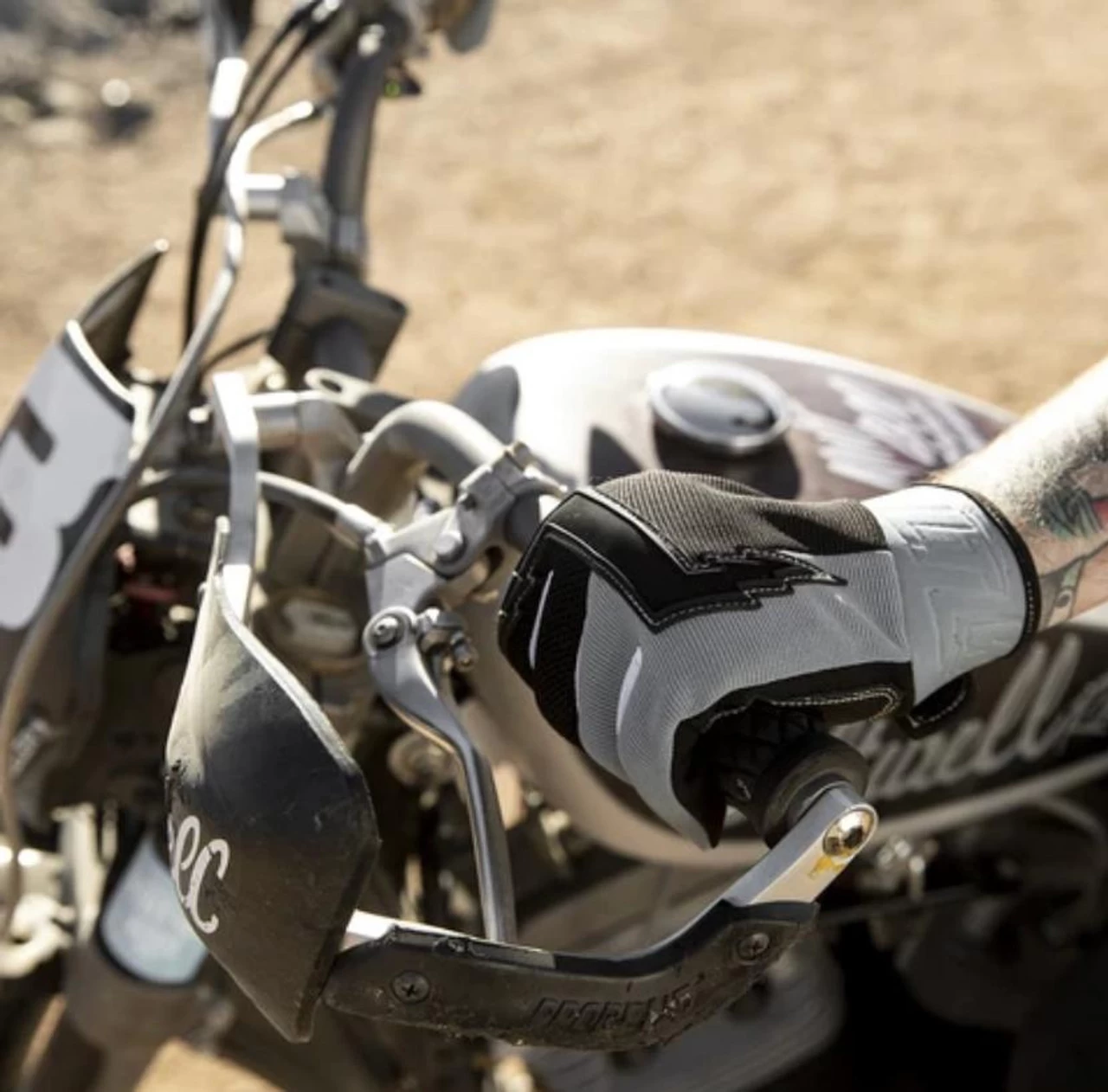 Biltwell Baja Gloves - Gray/Black 13 Biltwell Baja Gloves - Gray/Black - Image 11