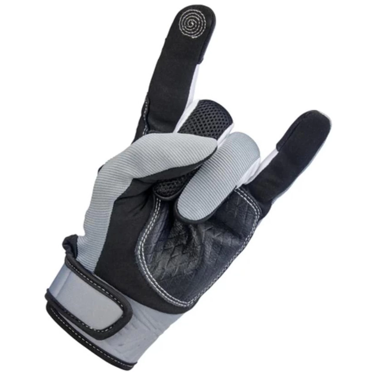 Biltwell Baja Gloves - Gray/Black 10 Biltwell Baja Gloves - Gray/Black - Image 8