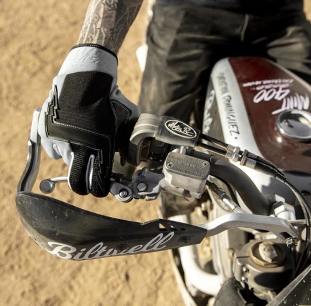 Biltwell Baja Gloves - Gray/Black 15 Biltwell Baja Gloves - Gray/Black - Image 13