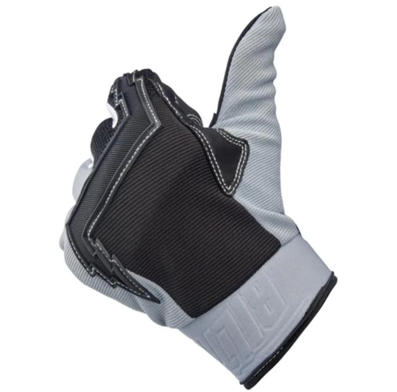 Biltwell Baja Gloves - Gray/Black 8 Biltwell Baja Gloves - Gray/Black - Image 6