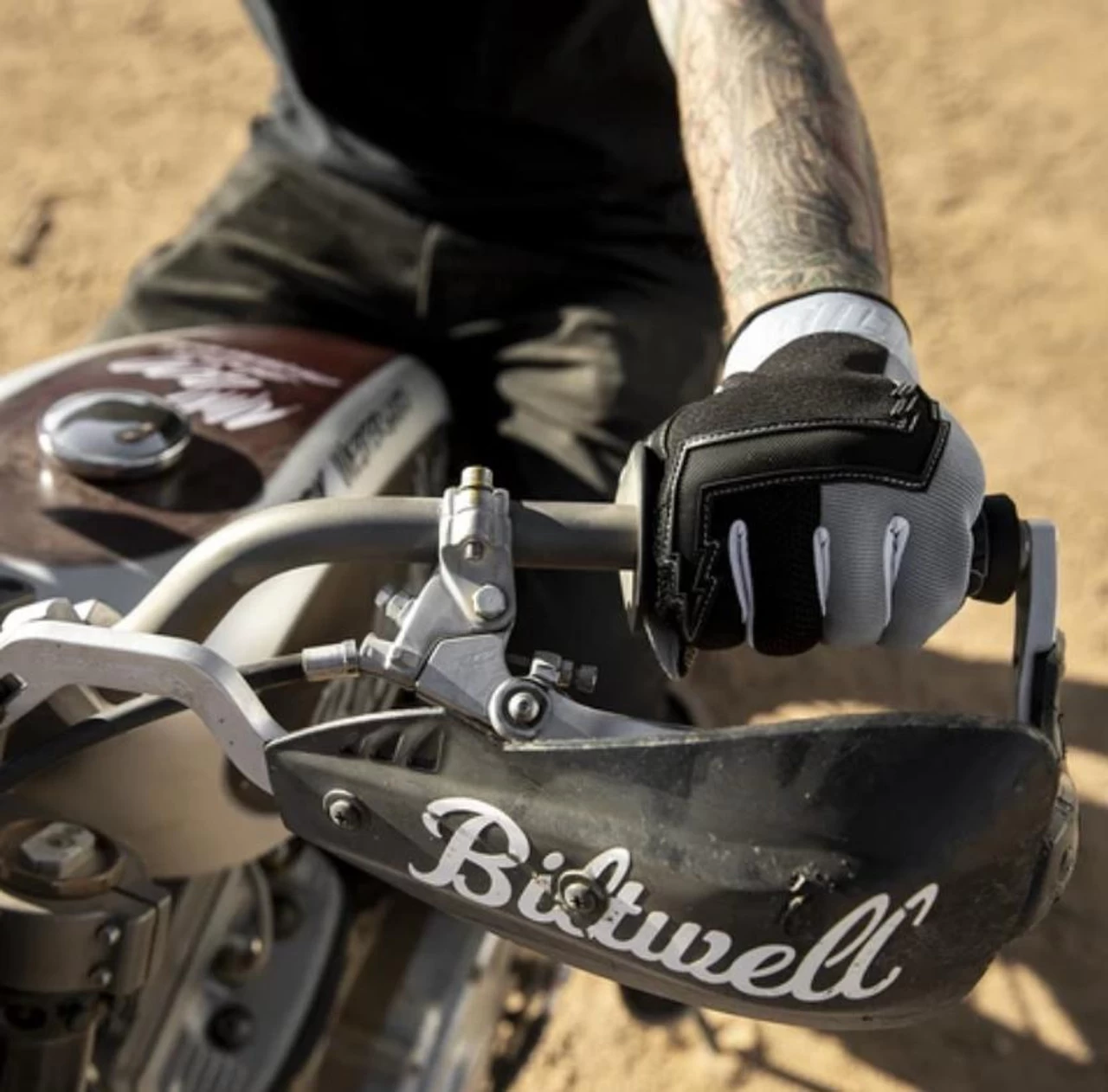 Biltwell Baja Gloves - Gray/Black 14 Biltwell Baja Gloves - Gray/Black - Image 12