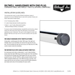Biltwell - Black 1" Tracker Handlebars W/ TBW Plugs -Bell Helmets Store biltwell black 1 tracker handlebars w tbw plugs 64354.1690489322