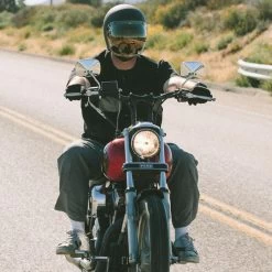 Biltwell - Black 1" Tracker Handlebars W/ TBW Plugs -Bell Helmets Store biltwell black 1 tracker handlebars w tbw plugs 93016.1690489090