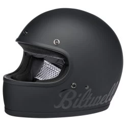 Biltwell Gringo Full Face ECE Helmet - Flat Black Factory