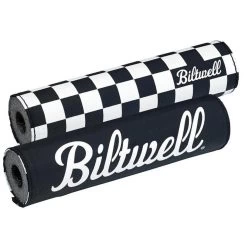 Biltwell Moto Bar Pad - Checkers/Script Black