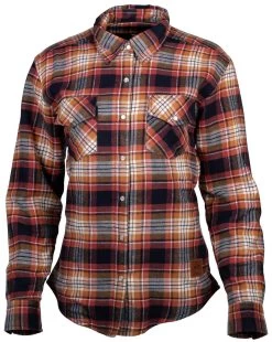Cortech - The Misfit Women's Protective Riding Flannel - Red/Blue - Large (Open Box)