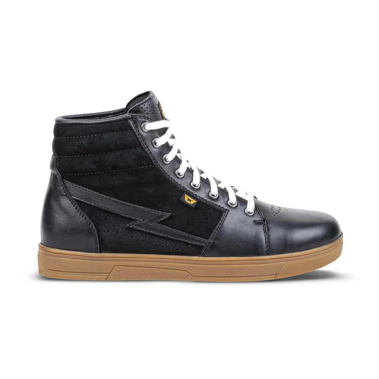 Cortech The Slayer Suede/ Leather High-Top Riding Shoe - Black/ Gum 4 Cortech The Slayer Suede/ Leather High-Top Riding Shoe - Black/ Gum - Image 3