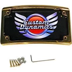Custom Dynamics - Gold LED License Plate Frame