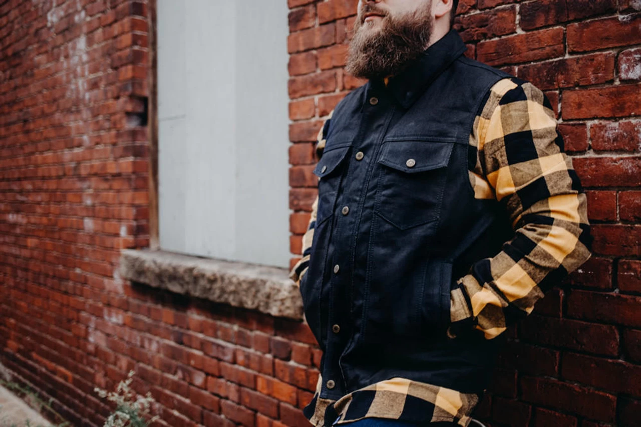 Deadbeat Customs 14 Oz. Signature Denim Vest - Collar 12 Deadbeat Customs 14 Oz. Signature Denim Vest - Collar - Image 10